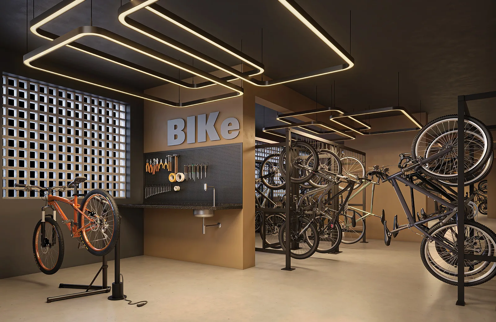 Bike Station no térreo