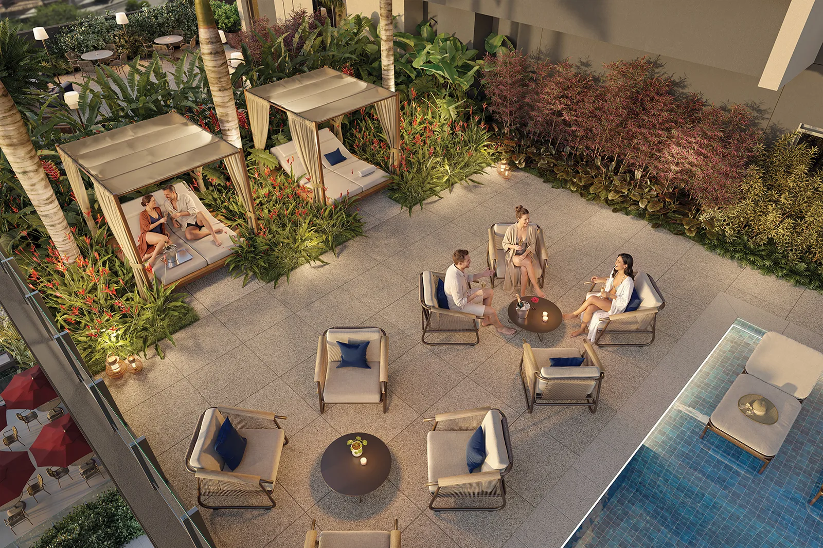 Pool bungalows