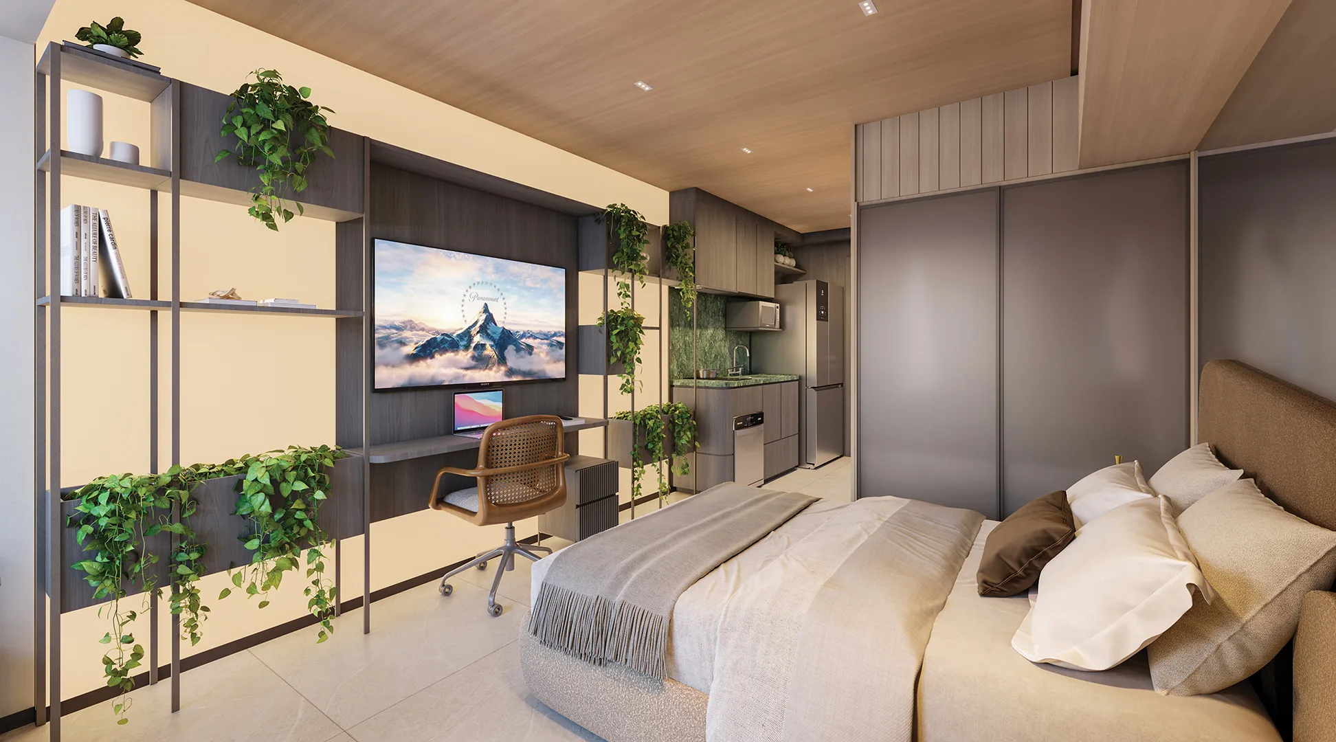 Studio de 28 m²